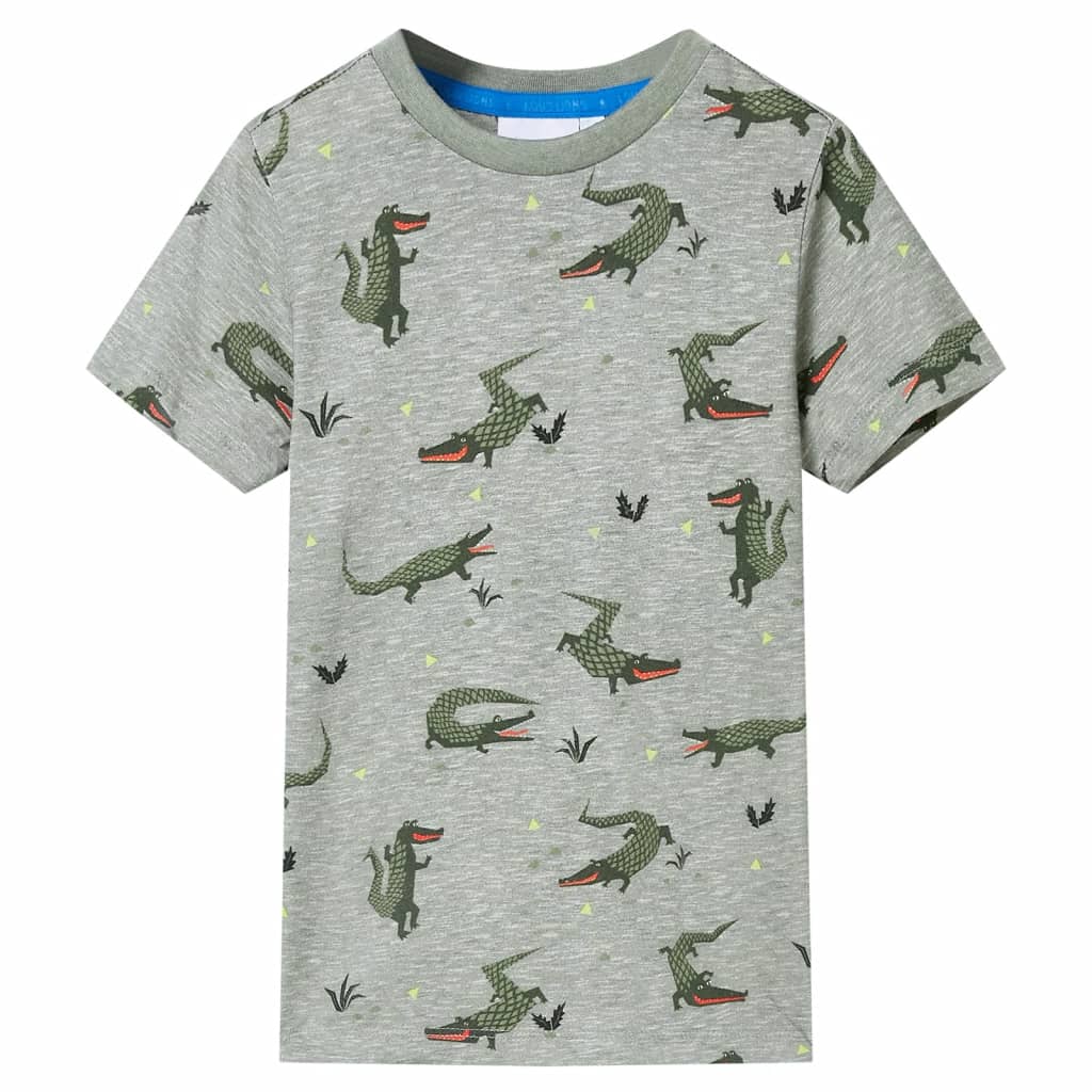VidaXL børneskjorte 140 blandet lys khaki