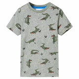 VidaXL børneskjorte 140 blandet lys khaki
