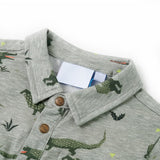 Vidaxl børneshirt 92 Light Khaki plettet