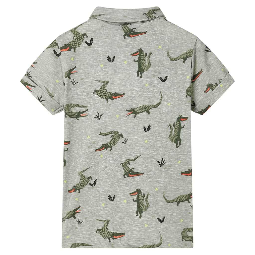 Vidaxl børneskjorte 116 blandet lys khaki