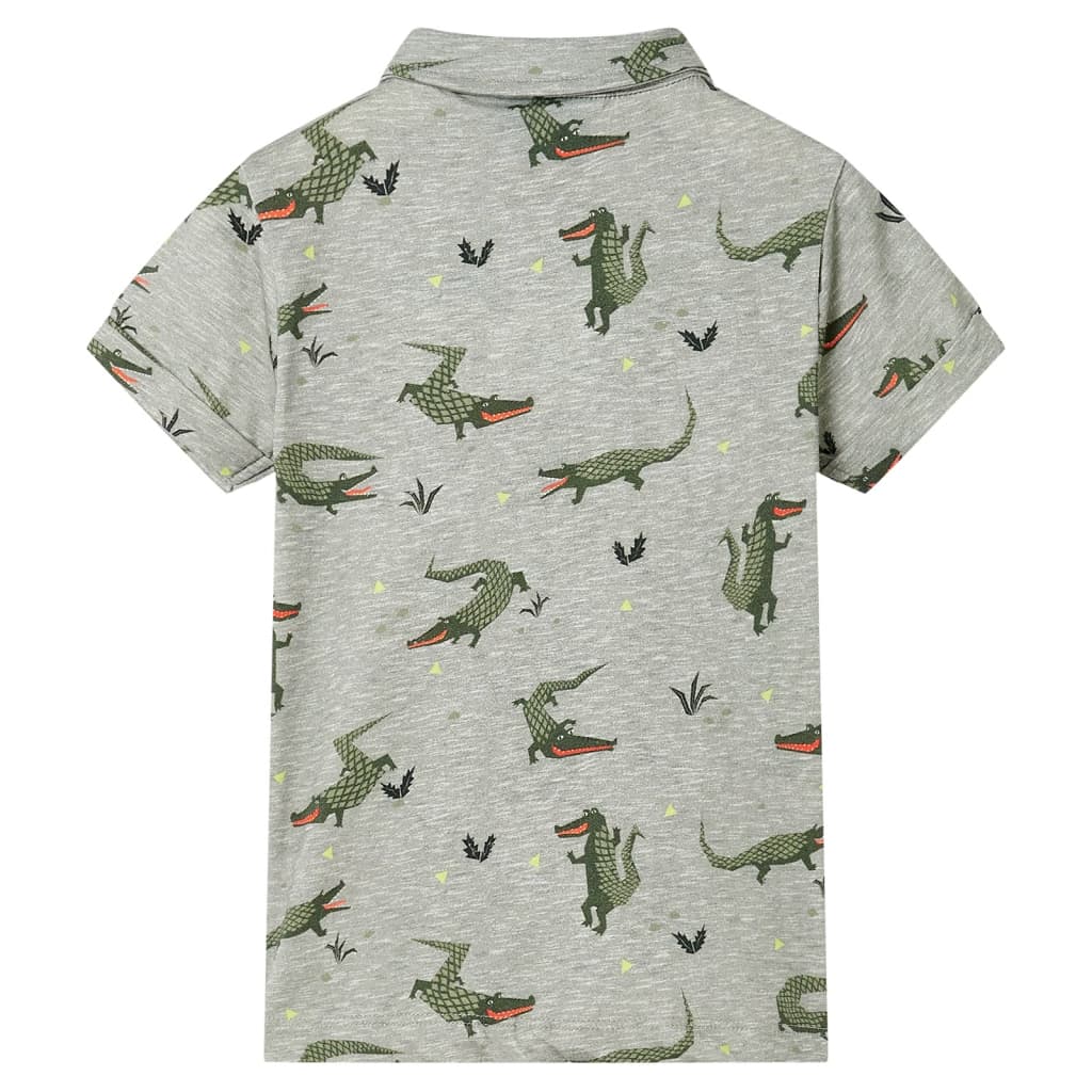 Vidaxl børneshirt 140 Light Khaki plettet
