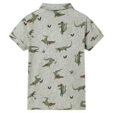 Vidaxl børneshirt 140 Light Khaki plettet