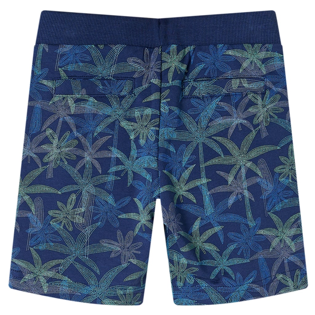 VidaXL børneshorts med snøre 128 marineblå