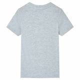 Vidaxl børneshirt med korte ærmer 128 grå