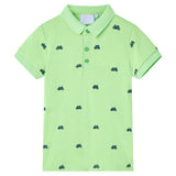 VidaXL børne poloshirt 92 neongrøn