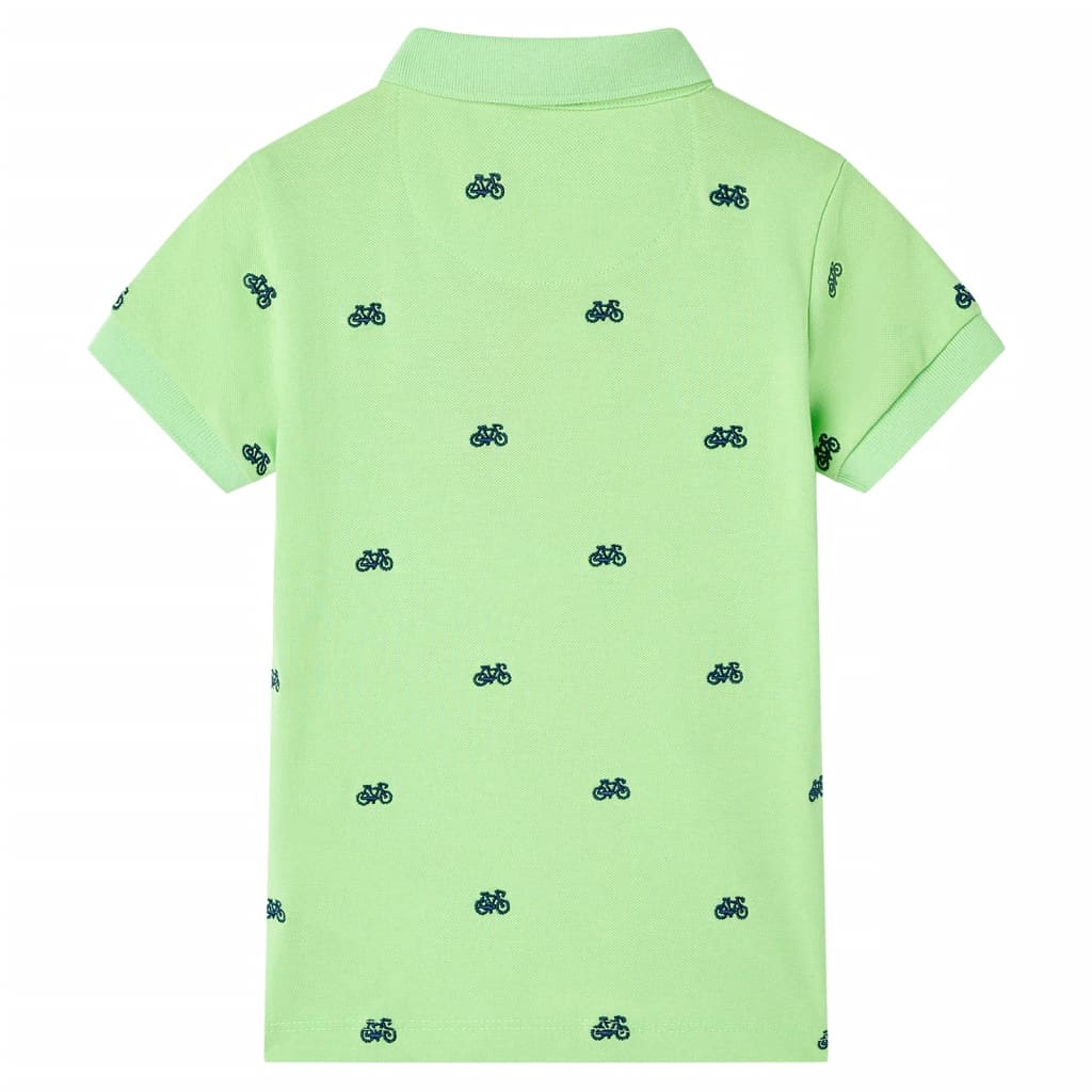 VidaXL børne poloshirt 92 neongrøn
