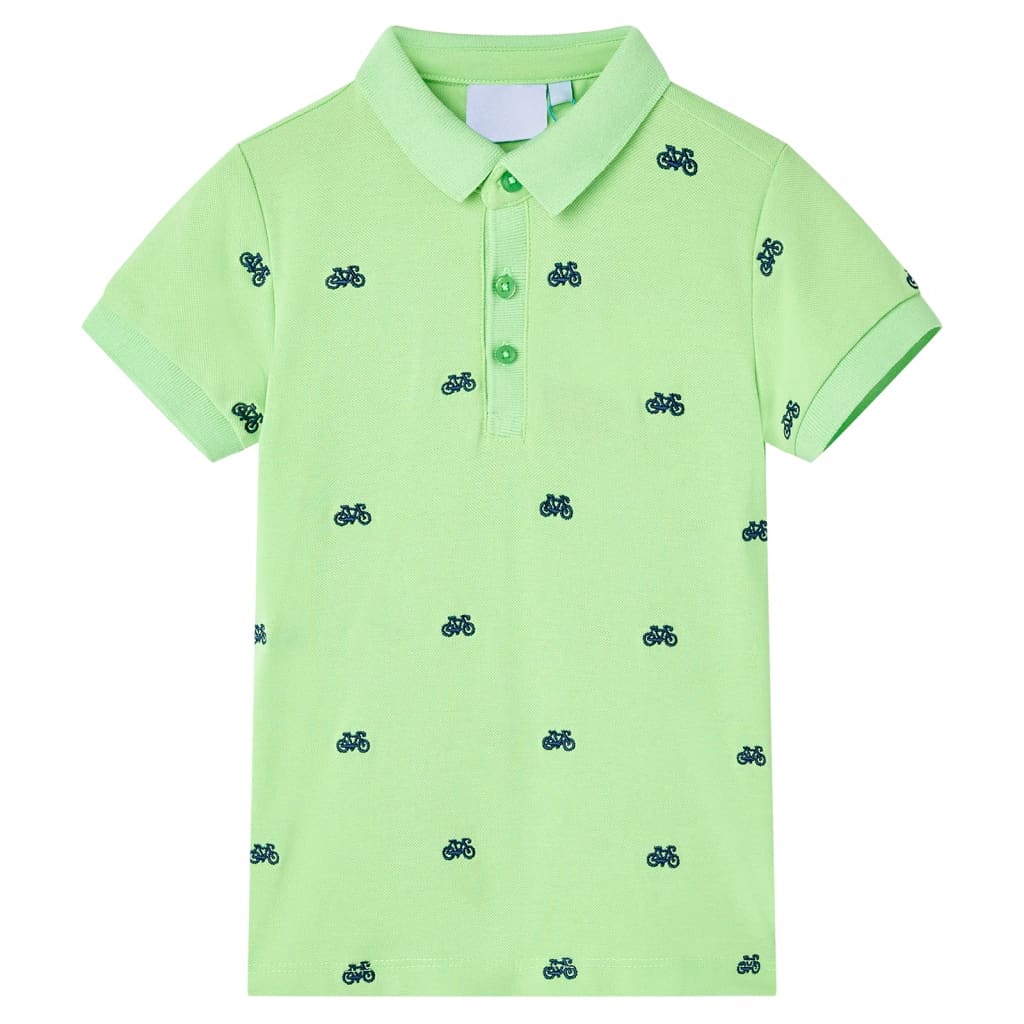 VidaXL børne poloshirt 116 neongrøn