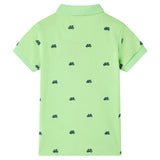 VidaXL børne poloshirt 128 neongrøn