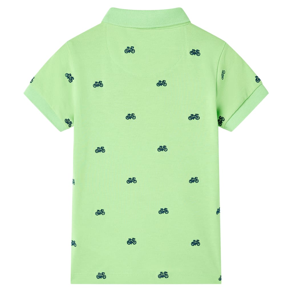 VidaXL børne poloshirt 140 neongrøn