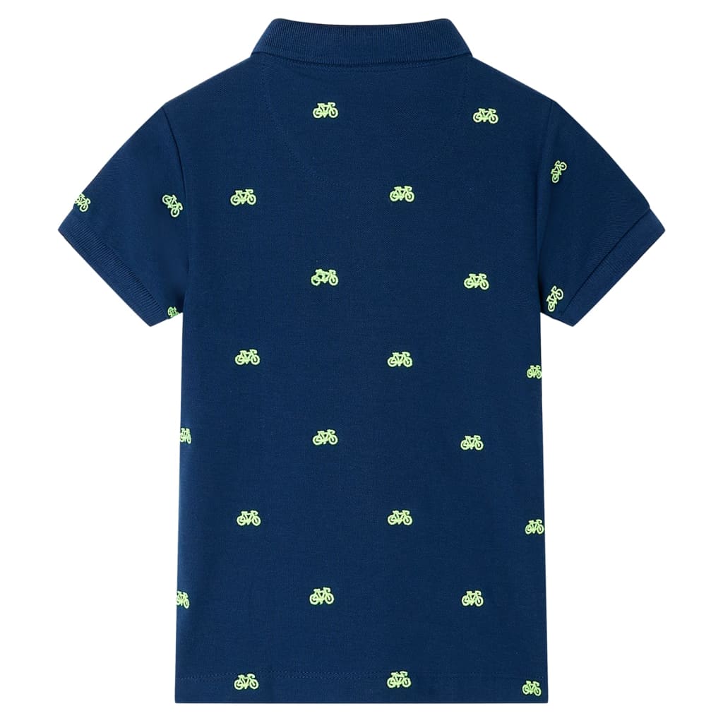 VidaXL børne poloshirt 92 marineblå