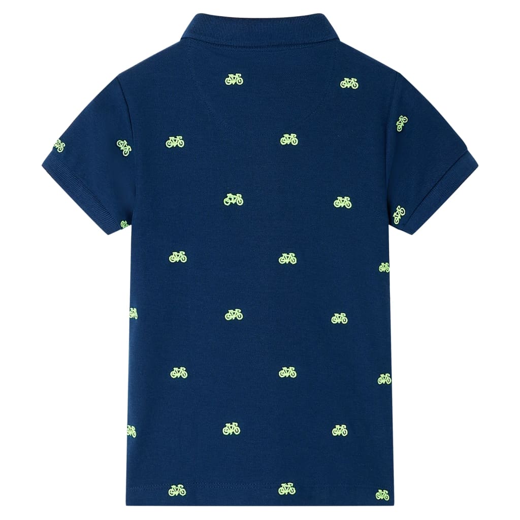 VidaXL børne poloshirt 104 marineblå