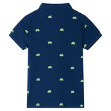 VidaXL børne poloshirt 104 marineblå