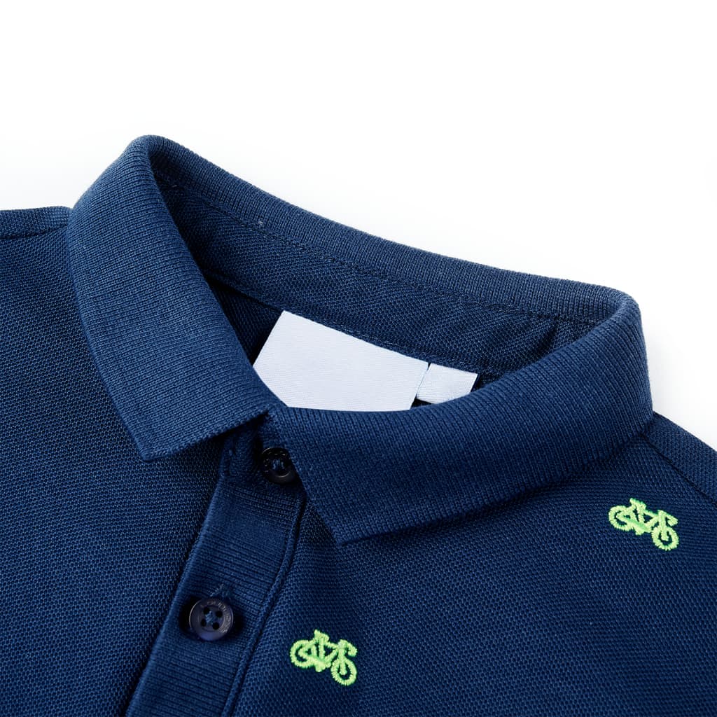 VidaXL børne poloshirt 104 marineblå