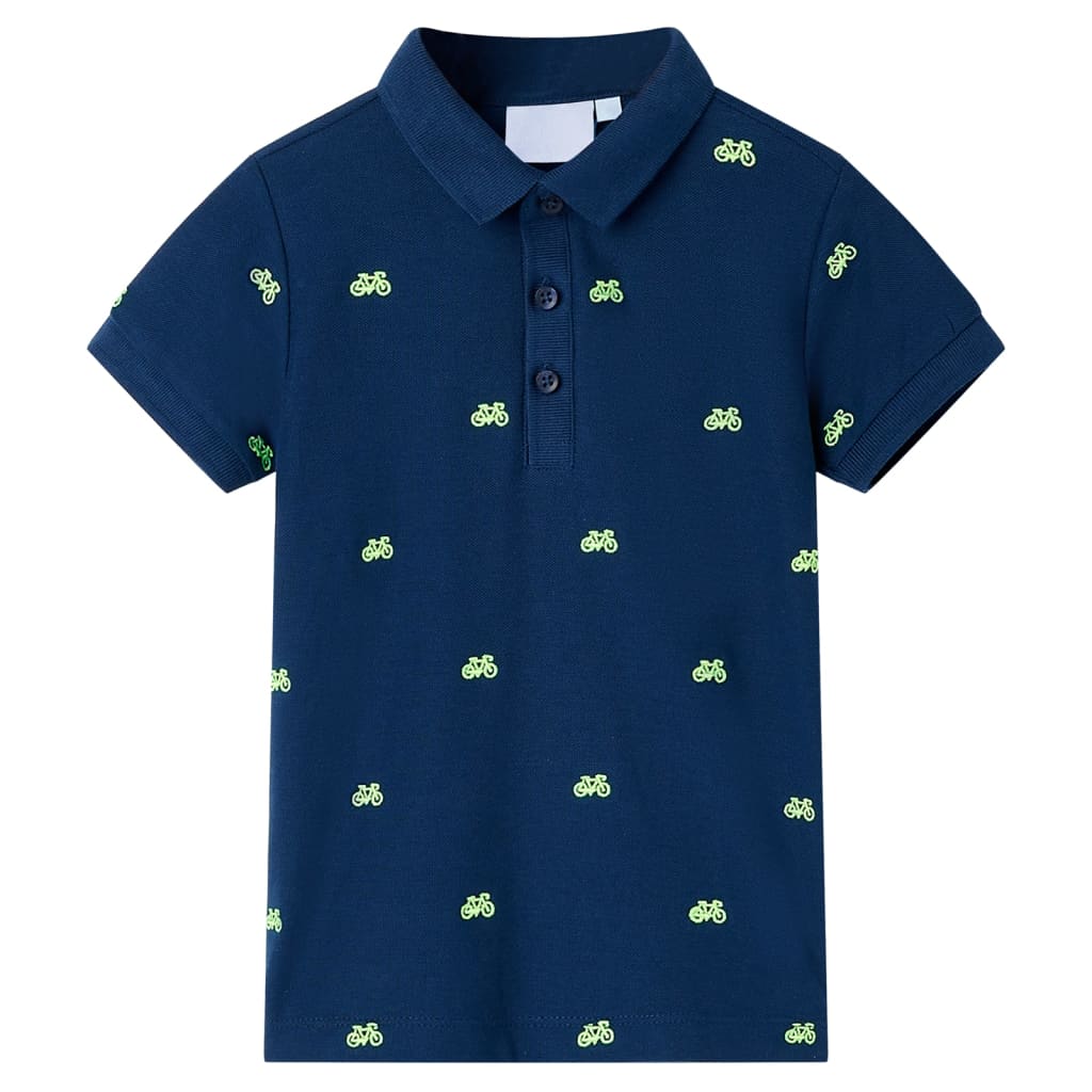 VidaXL børne poloshirt 116 marineblå
