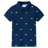VidaXL børne poloshirt 116 marineblå