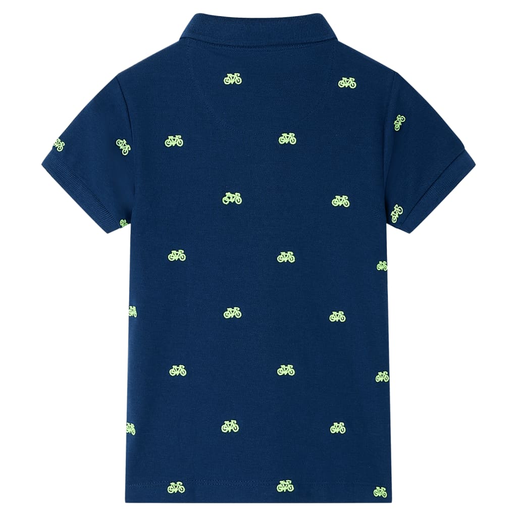 VidaXL børne poloshirt 116 marineblå