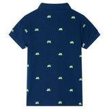 VidaXL børne poloshirt 116 marineblå