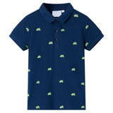 VidaXL børne polo shirt 128 marineblå