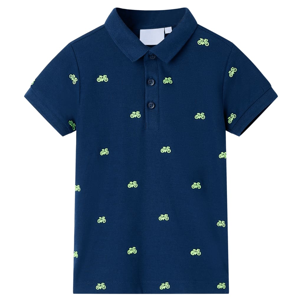 VidaXL børne poloshirt 140 marineblå