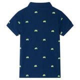 VidaXL børne poloshirt 140 marineblå