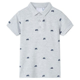 Vidaxl børne poloshirt 116 blandet grå