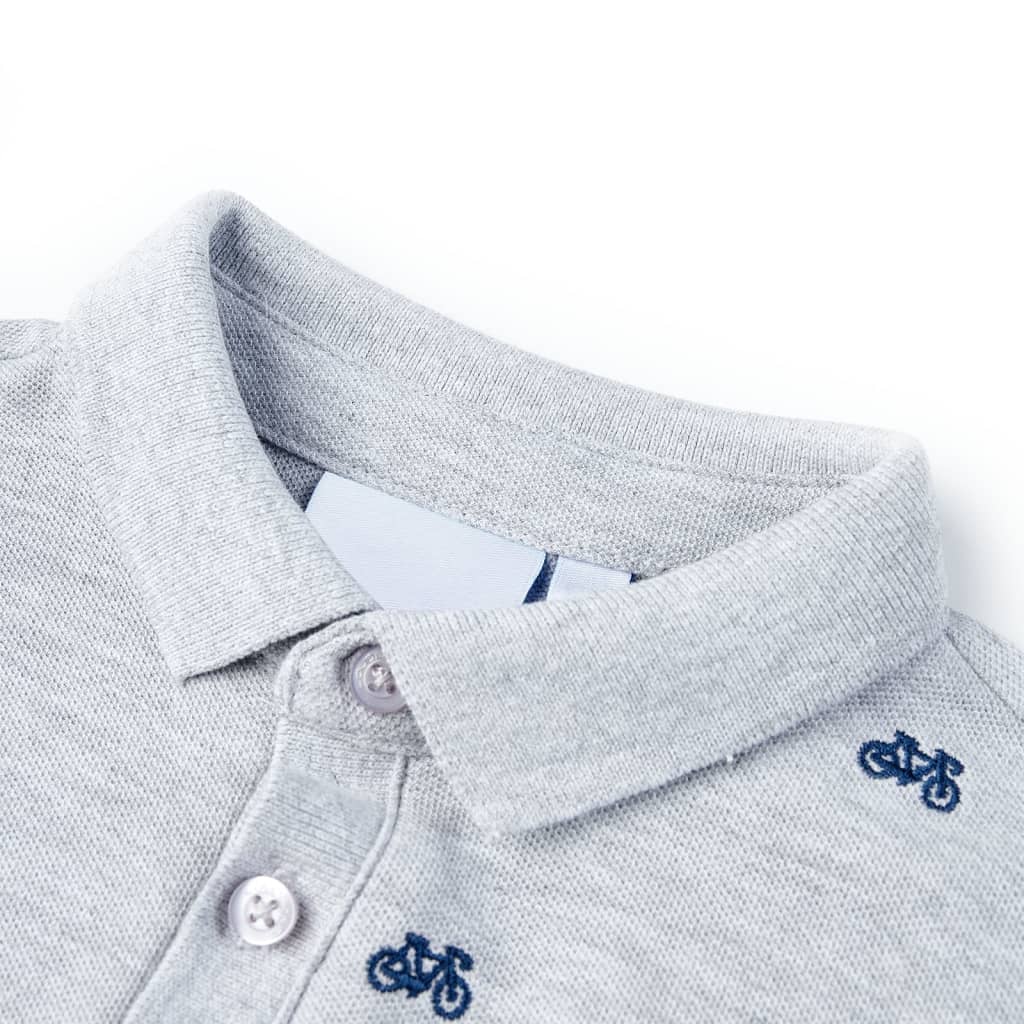 Vidaxl børne poloshirt 116 blandet grå