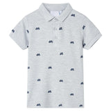 Vidaxl børne poloshirt 140 blandet grå