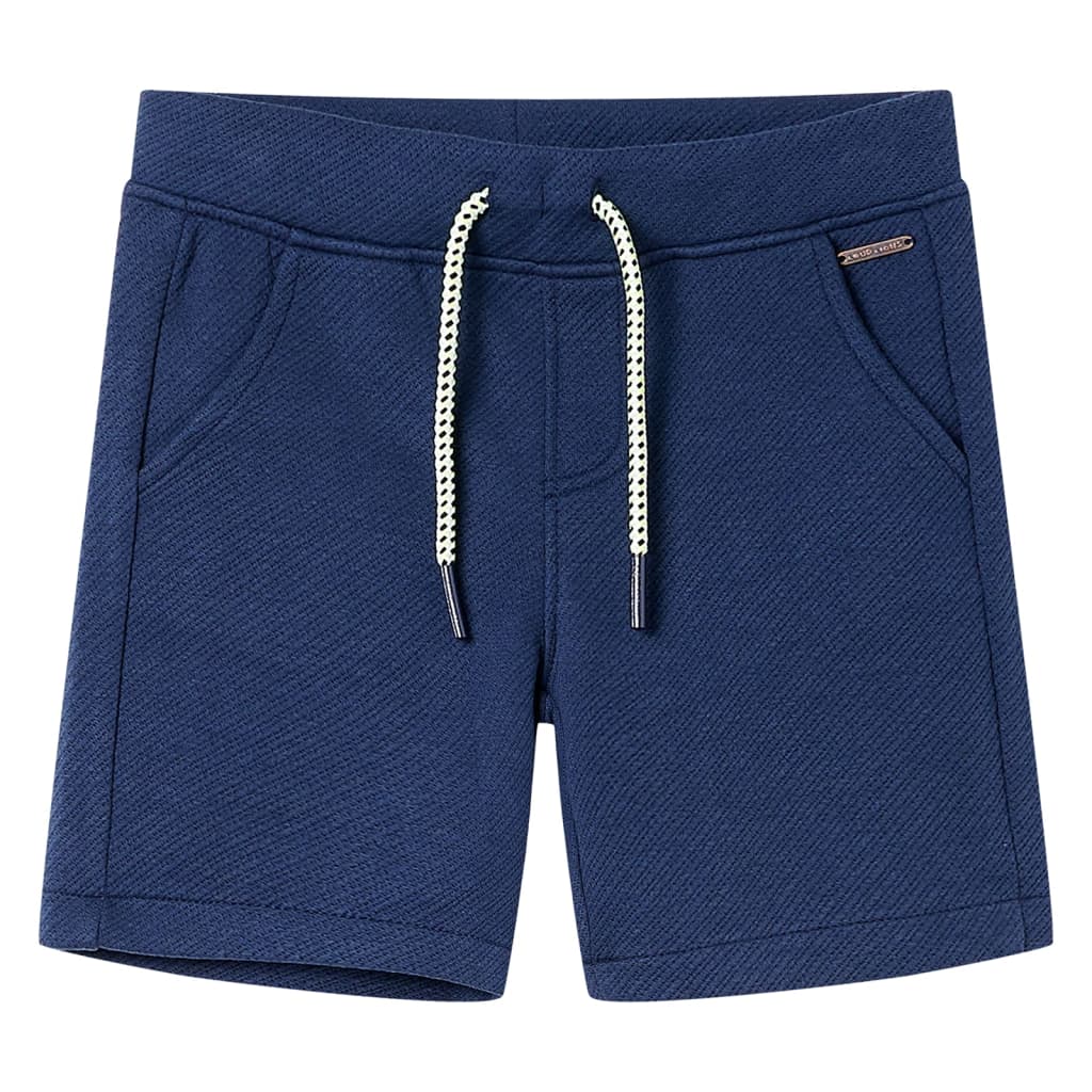 VidaXL børneshorts med snøre 104 mørkeblå