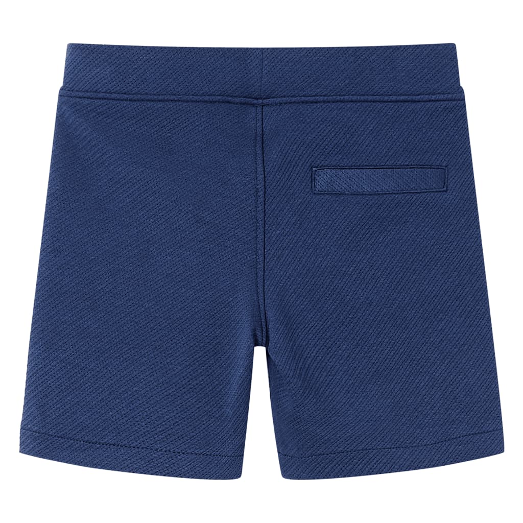 VidaXL børneshorts med snøre 128 mørkeblå