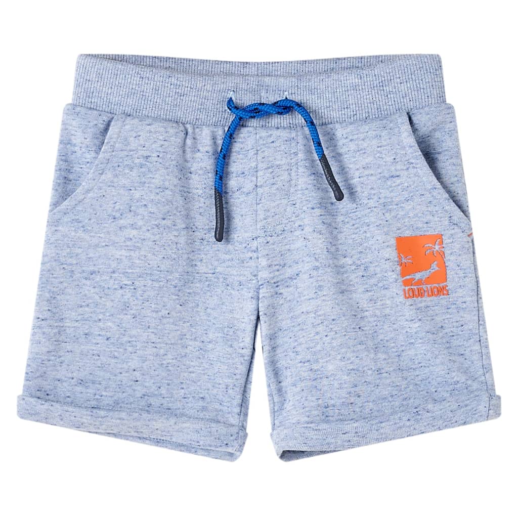 VidaXL børneshorts med snøre 116 blandet blå