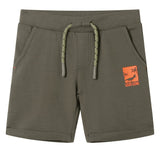 VidaXL børneshorts med snøre 140 mørk khaki