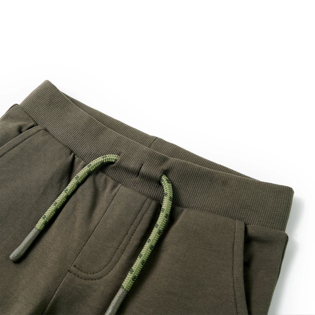 VidaXL børneshorts med snøre 140 mørk khaki