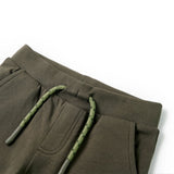 VidaXL børneshorts med snøre 140 mørk khaki