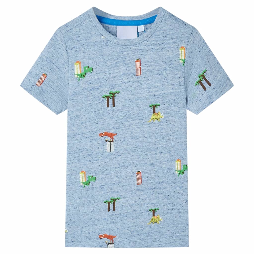 Vidaxl børneshirt 116 blandet blå
