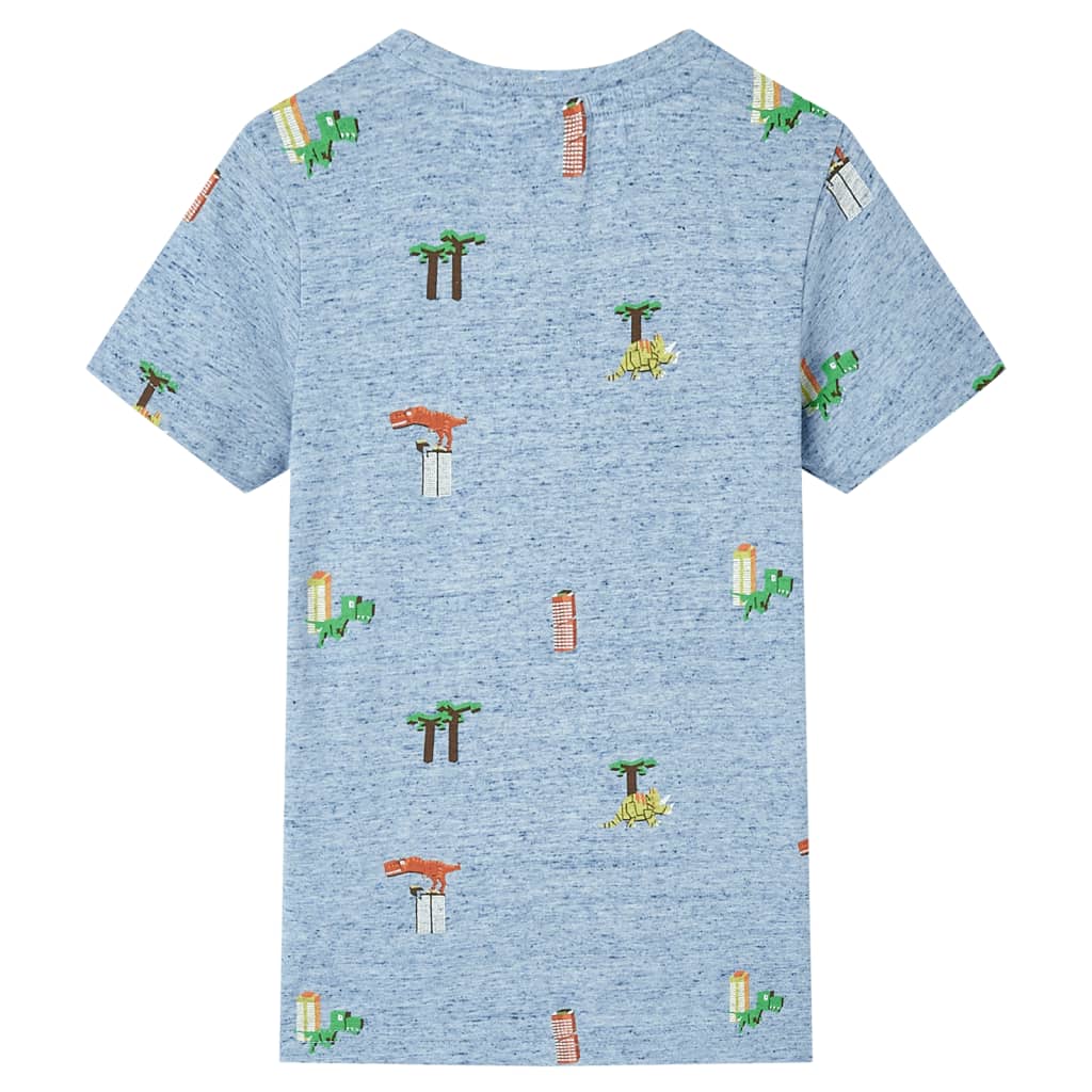 Vidaxl børneshirt 140 blandet blå
