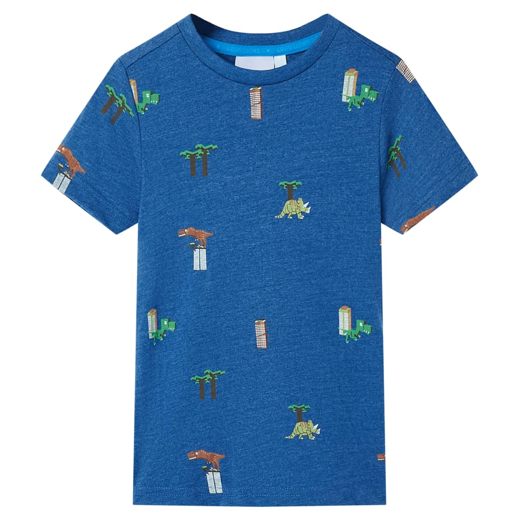 Vidaxl børneshirt 92 blandet mørkeblå