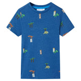 Vidaxl børneshirt 116 blandet mørkeblå