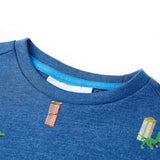 Vidaxl børneshirt 116 blandet mørkeblå