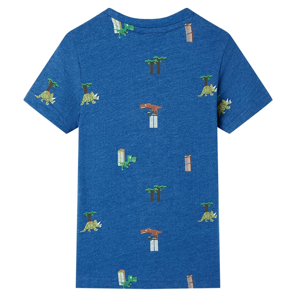 Vidaxl børneshirt 128 blandet mørkeblå
