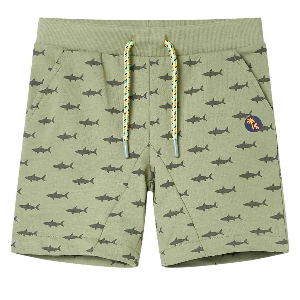 VidaXL børneshorts med snøre 128 lys khaki