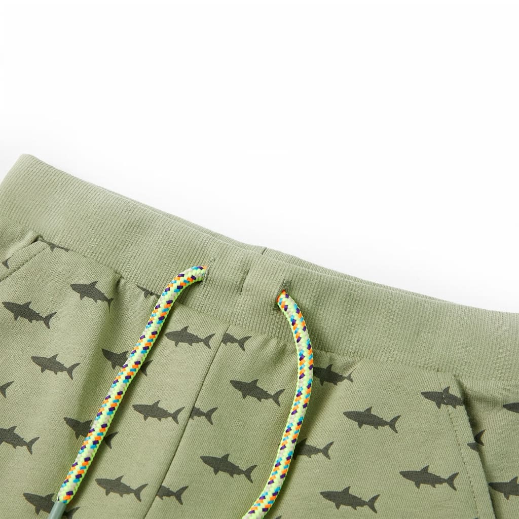 VidaXL børneshorts med snøre 128 lys khaki