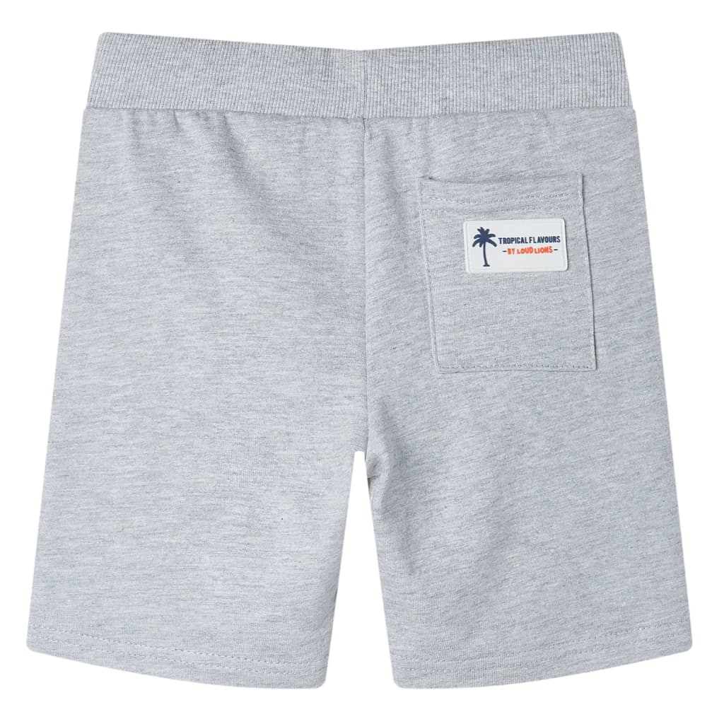 VidaXL Børneshorts med snøre 92 grå