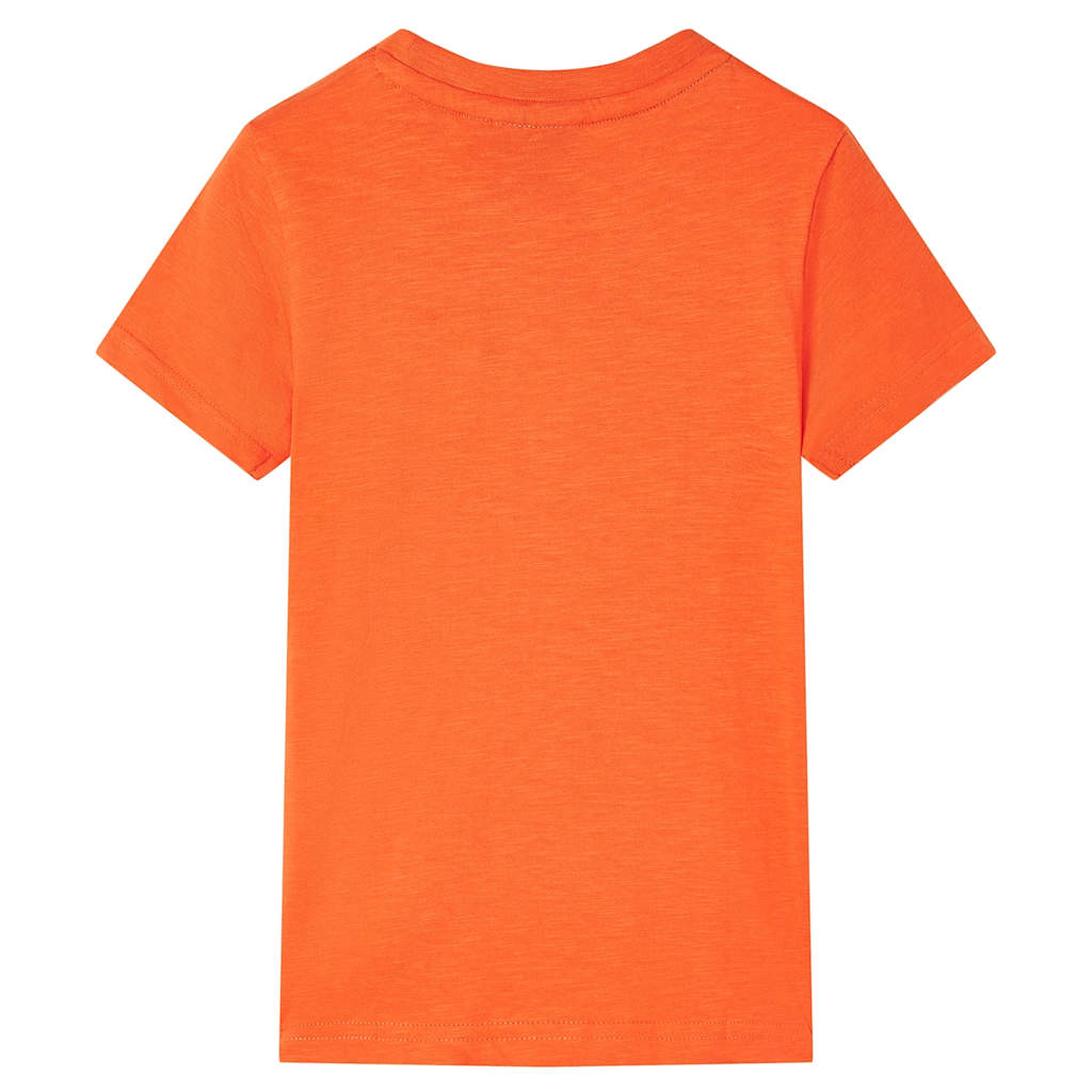 VidaXL børneskjorte 128 mørk orange