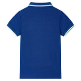 VidaXL børne poloshirt 104 mørkeblå
