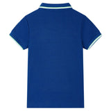 VidaXL børne polo shirt 128 mørkeblå