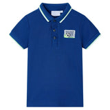 VidaXL børne poloshirt 140 mørkeblå