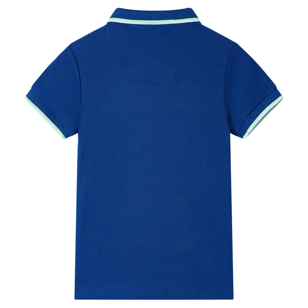 VidaXL børne poloshirt 140 mørkeblå