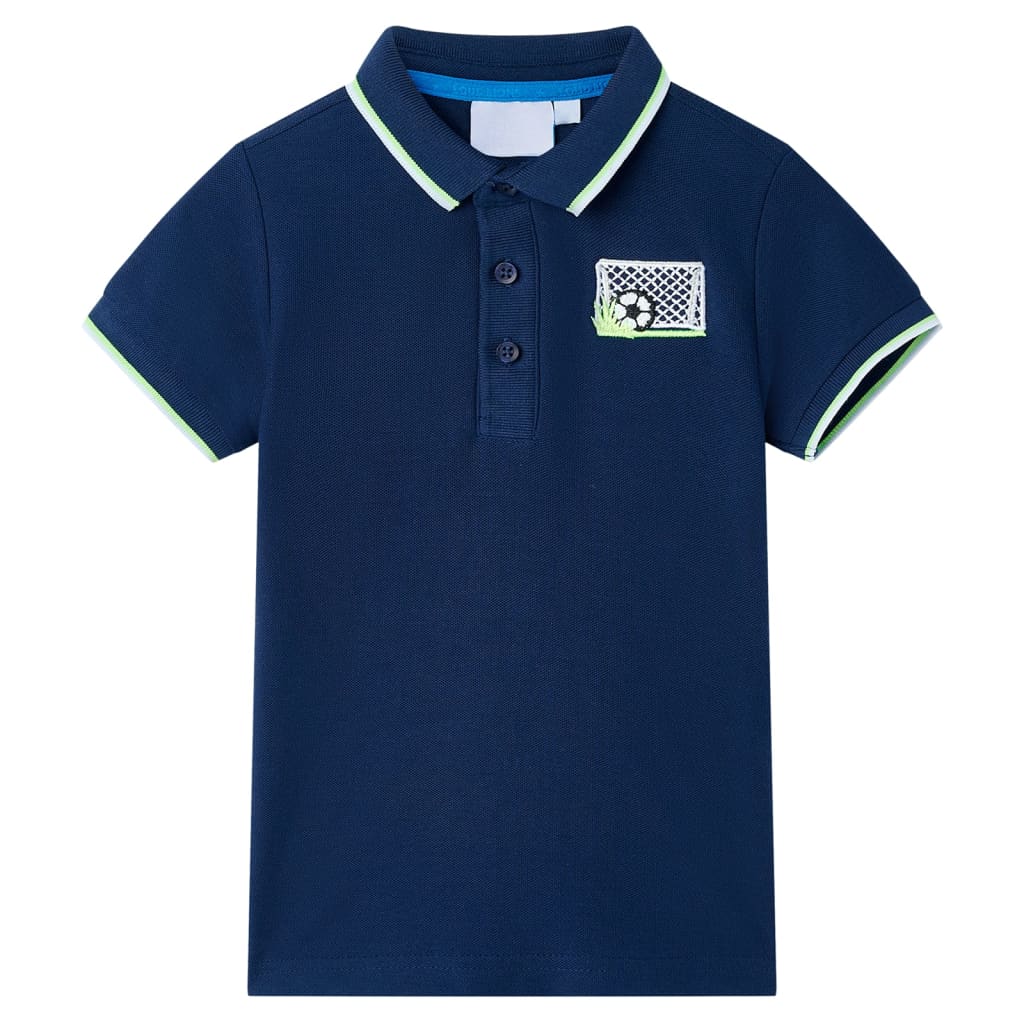 VidaXL børne polo shirt 104 marineblå