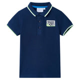 VidaXL børne polo shirt 104 marineblå