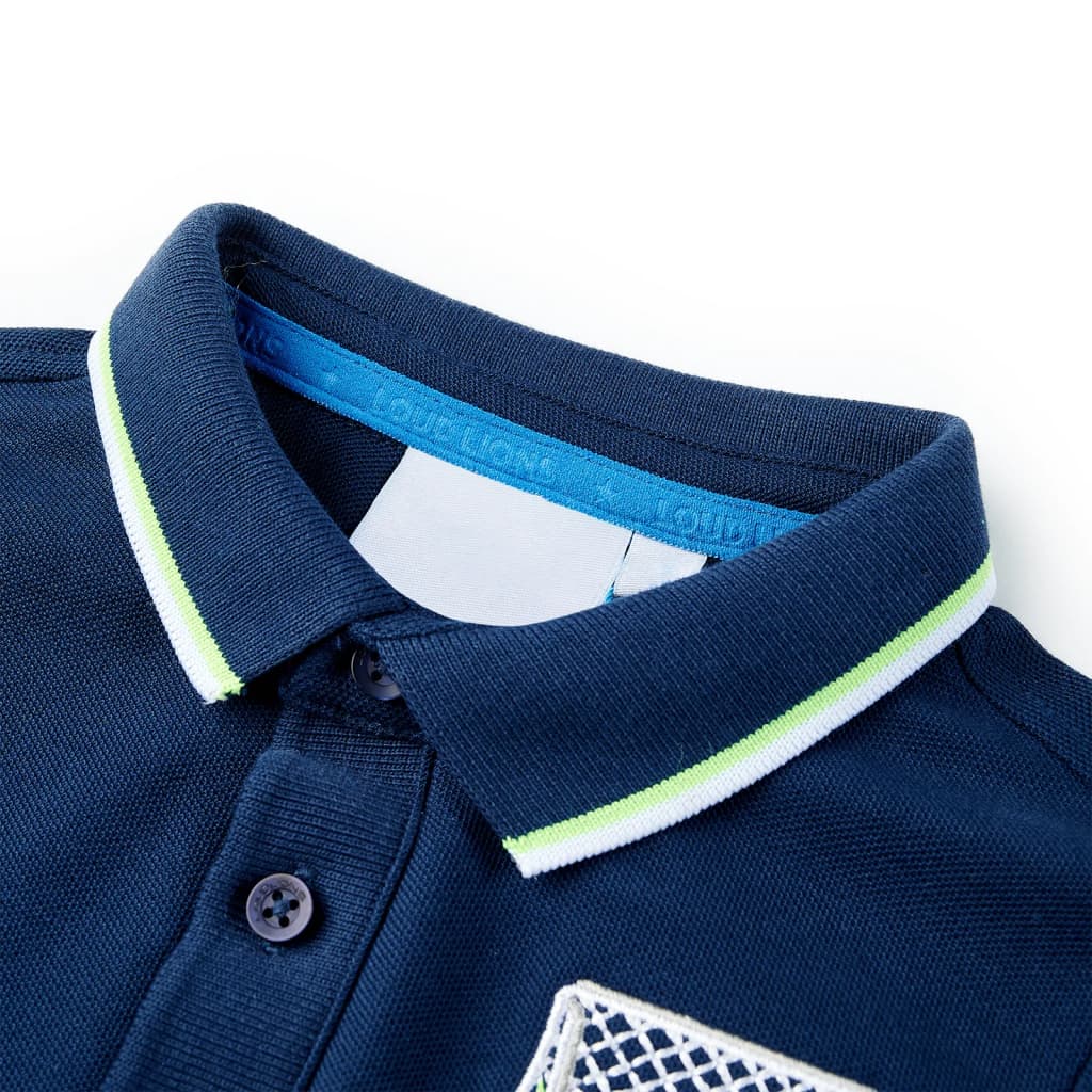 VidaXL børne polo shirt 104 marineblå